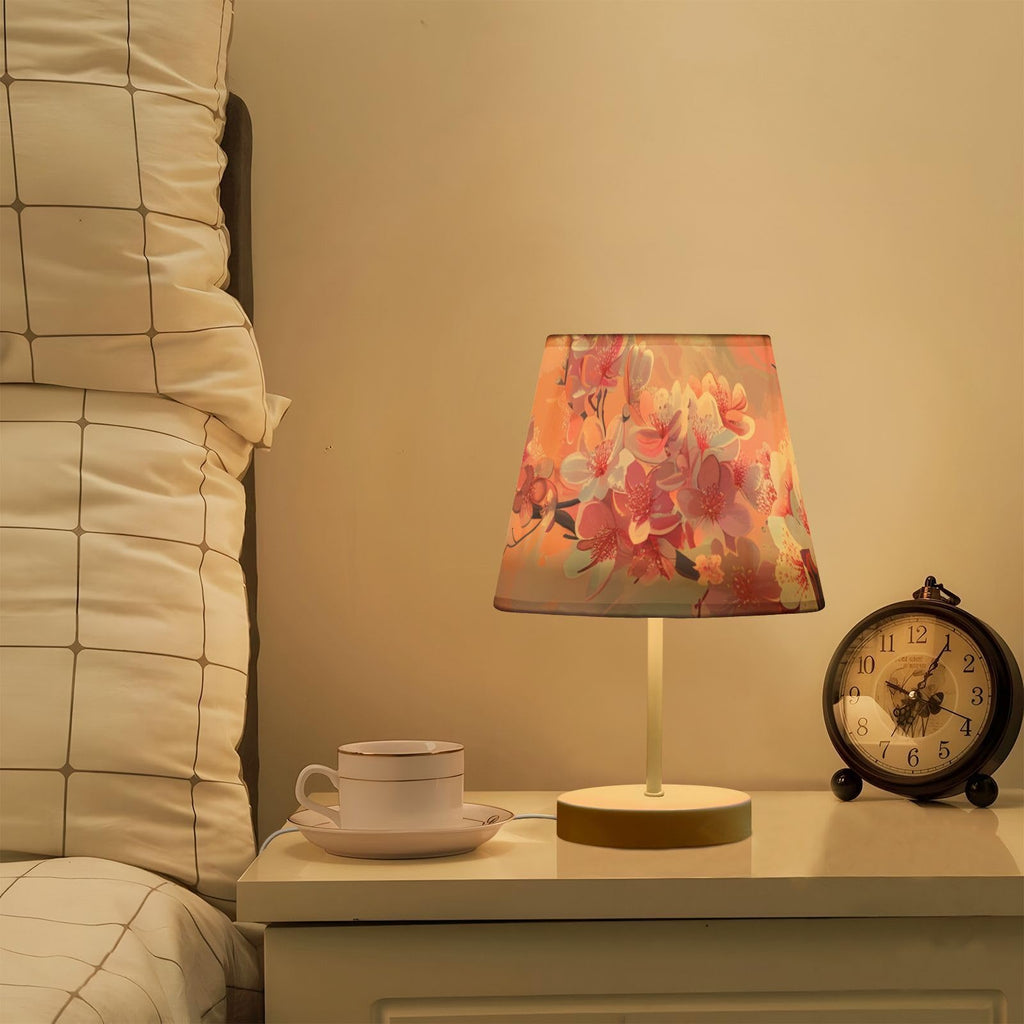 Cherry Blossoms Painting 3-Way Dimmable LED Table Lamp G340