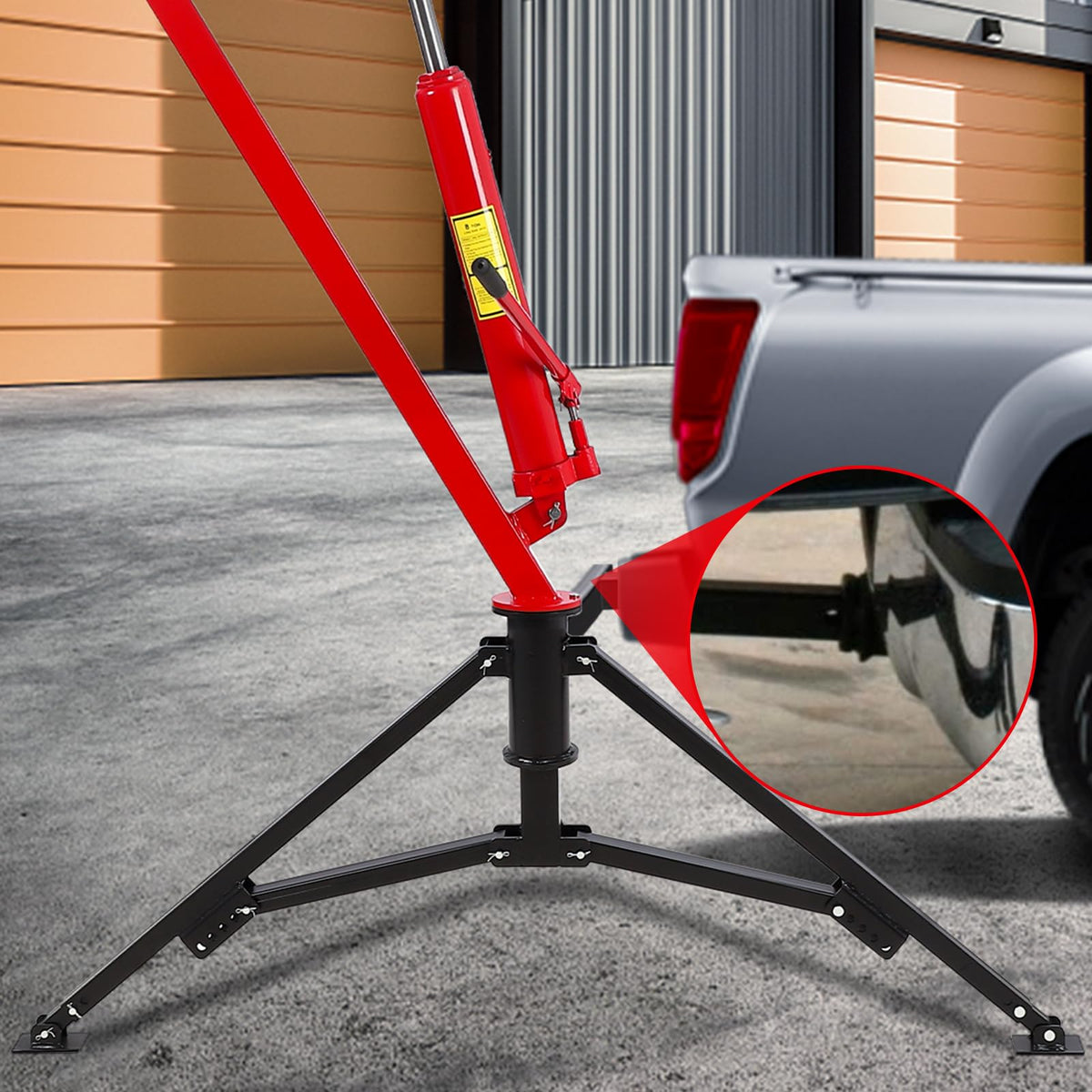 1000Lb Hydraulic Pickup Truck Crane with 360° Swivel B2479