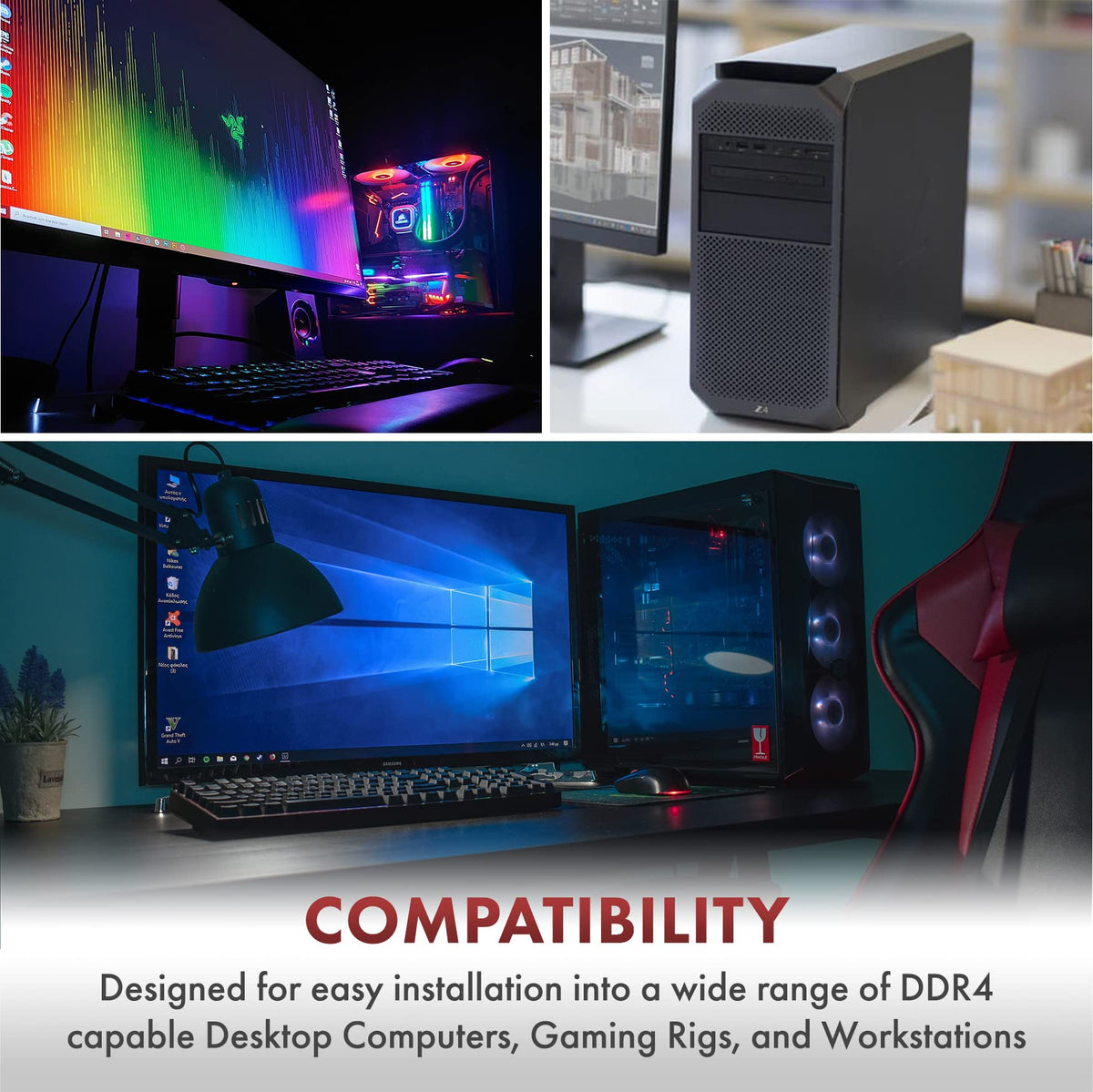 16GB DDR4 2133 MHz CL15 Non-ECC Desktop RAM Q466