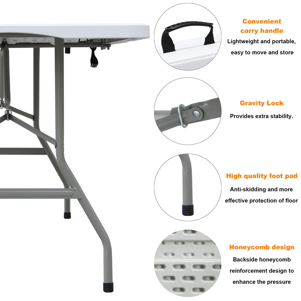 6ft Folding Plastic Table A820