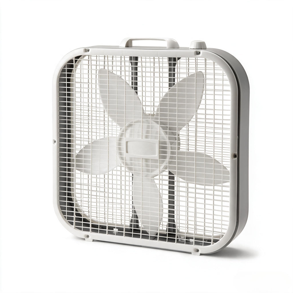White 3-Speed Box Fan E1510
