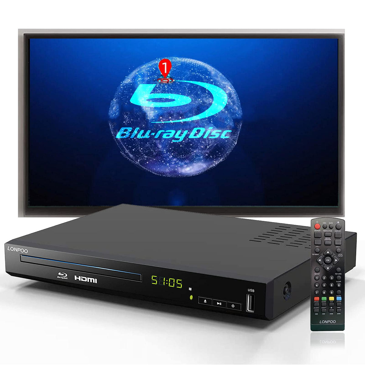 Full HD DVD Player HDMI with Dolby Digital TrueHD/DTS J43009