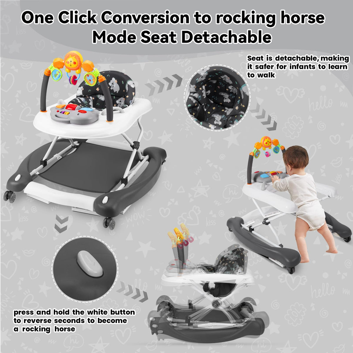 Foldable Baby Walker P9737