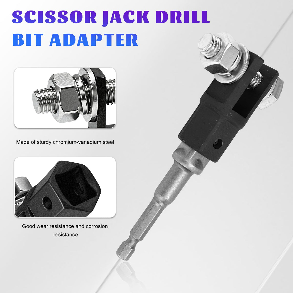 Scissor Jack Drill Adapter for 1/2 Inch Impact Wrench W577690