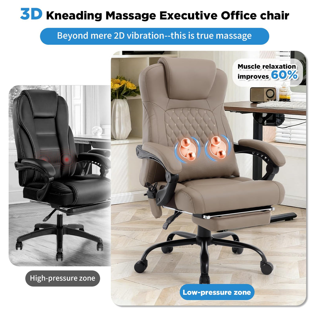 3D Kneading Massage Plus Size Office Chair Q27250