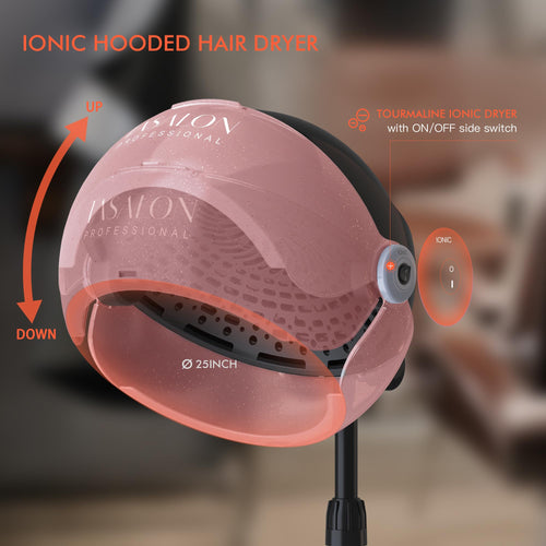 1875W Pink Hooded Hair Dryer P7467