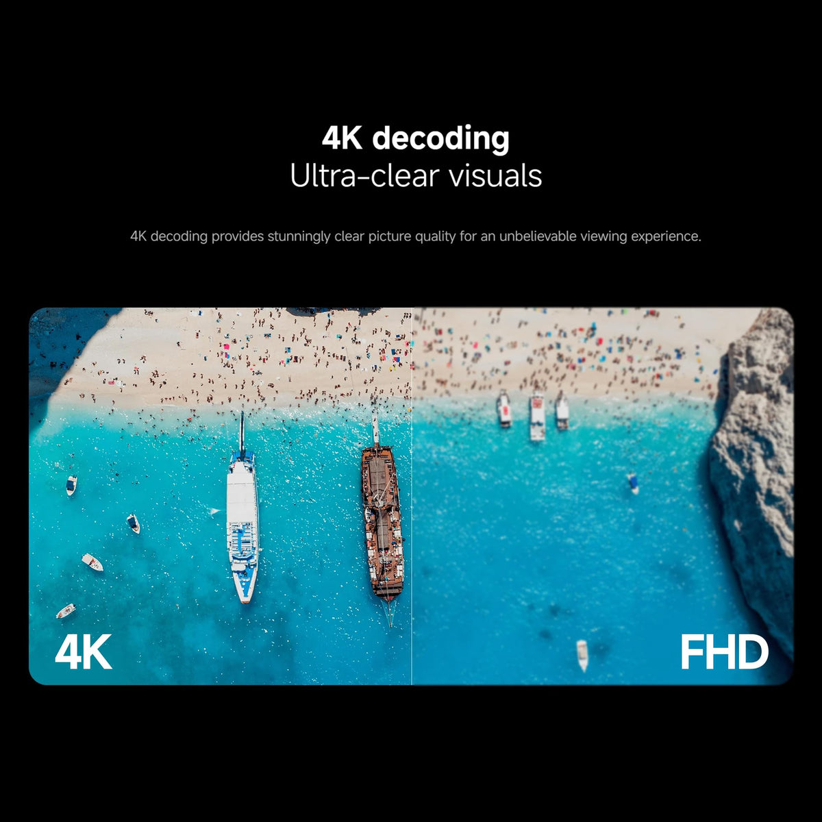 4K Streaming Media Player with Voice Remote Control I516