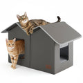 Weatherproof Outdoor Cat House with Raised Base L81380