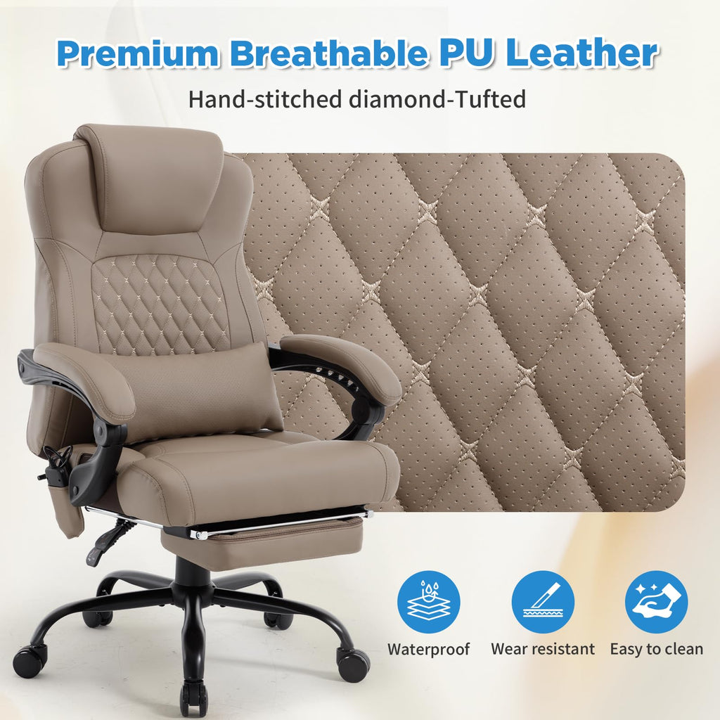 3D Kneading Massage Plus Size Office Chair Q27250