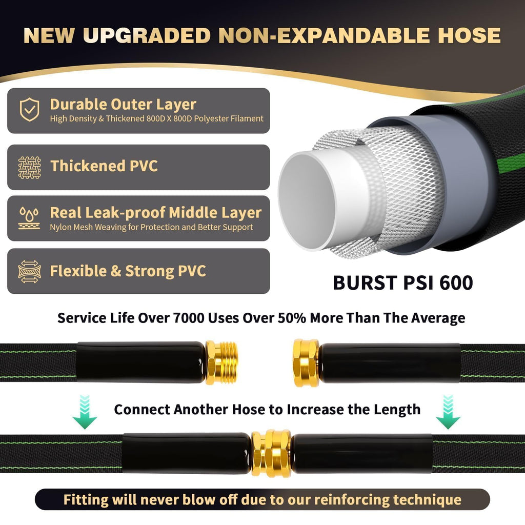 100 ft Heavy Duty No Kink Garden Hose Z16904