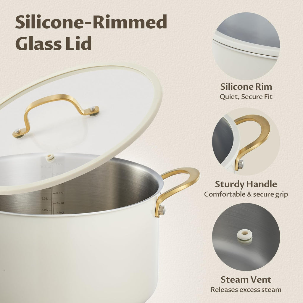 12 Quart Stainless Steel Stock Pot L92654