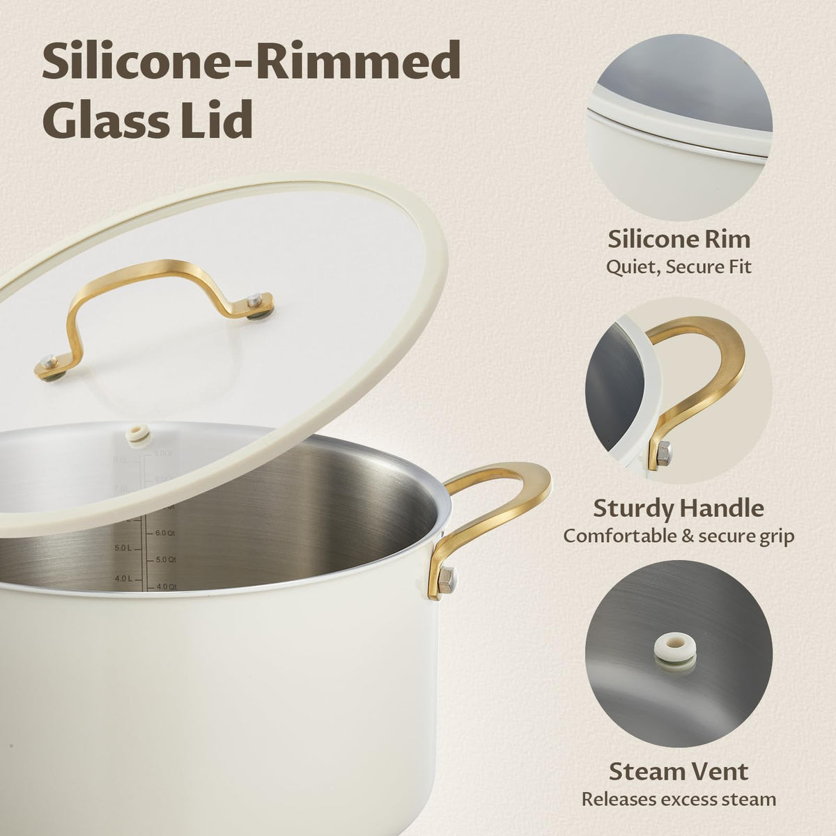 12 Quart Stainless Steel Stock Pot L92654
