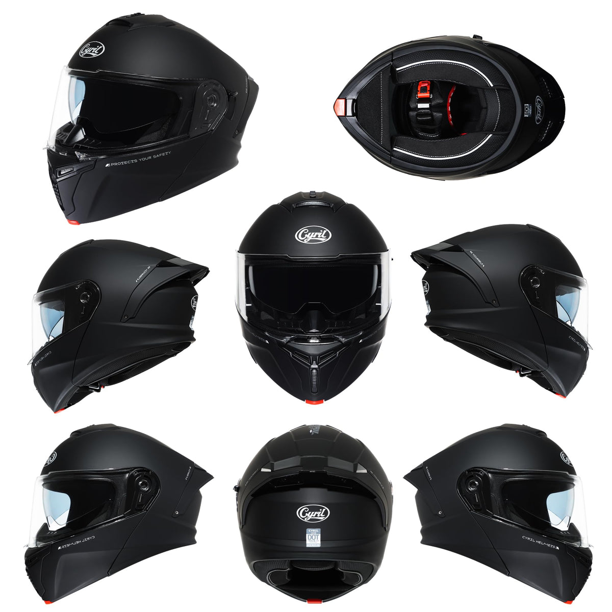 Modular Motorcycle Helmet DOT Approved M59443