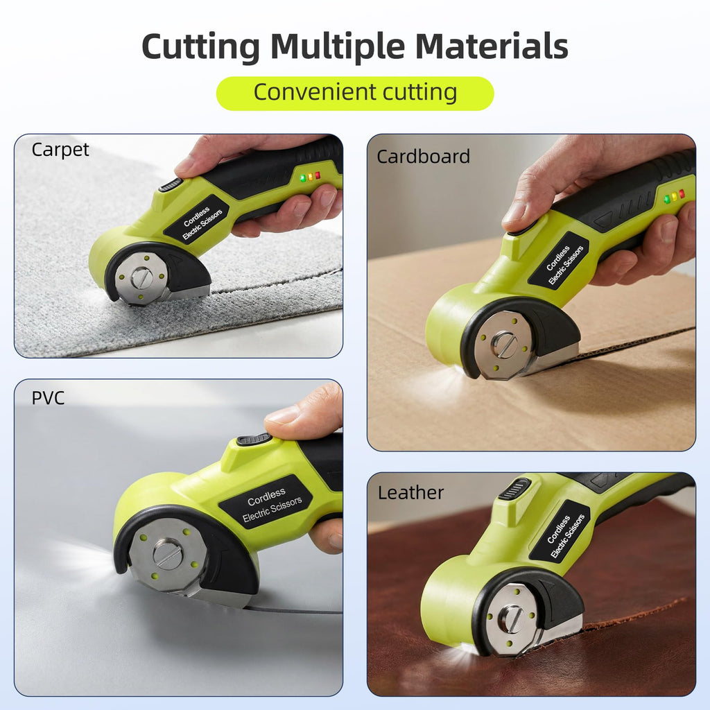 Cordless Electric Cutter with 2 Rotary Blades B24722