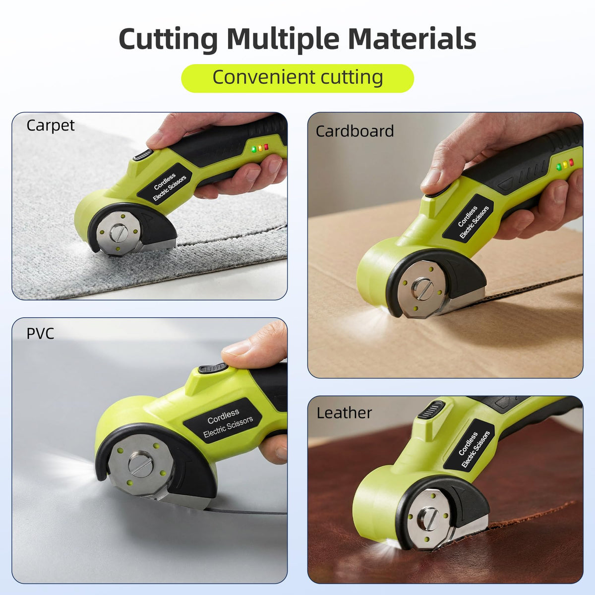 Cordless Electric Cutter with 2 Rotary Blades B24722