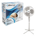 16 in Oscillating Pedestal Fan, 3 Speed, White R834