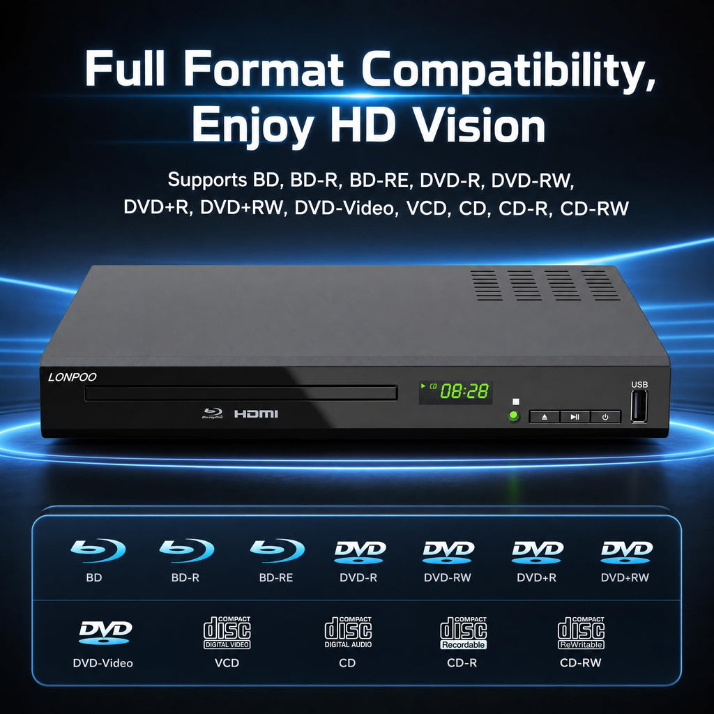 Full HD DVD Player HDMI with Dolby Digital TrueHD/DTS J43009