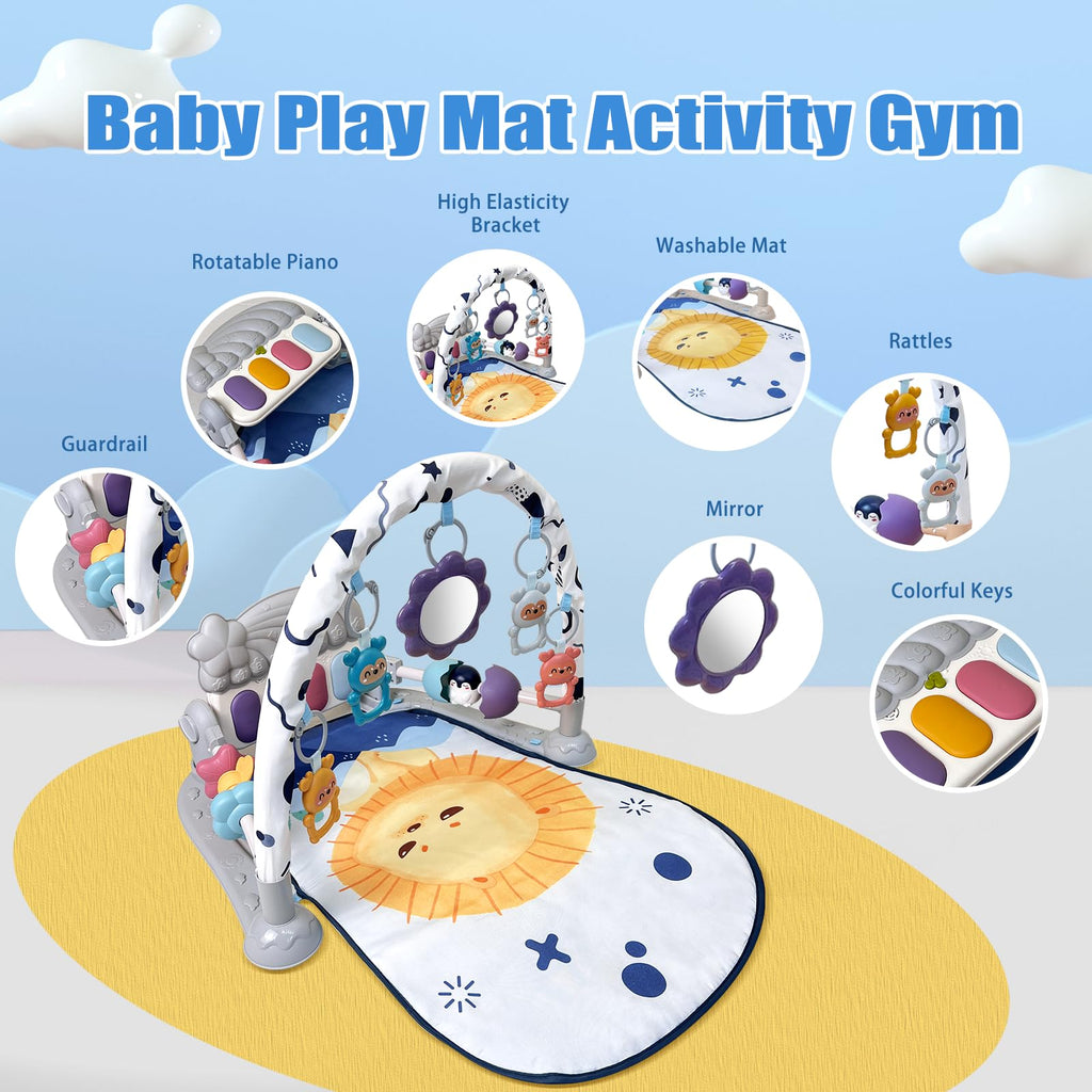 Baby Play Gym Mat with Music and Light T544