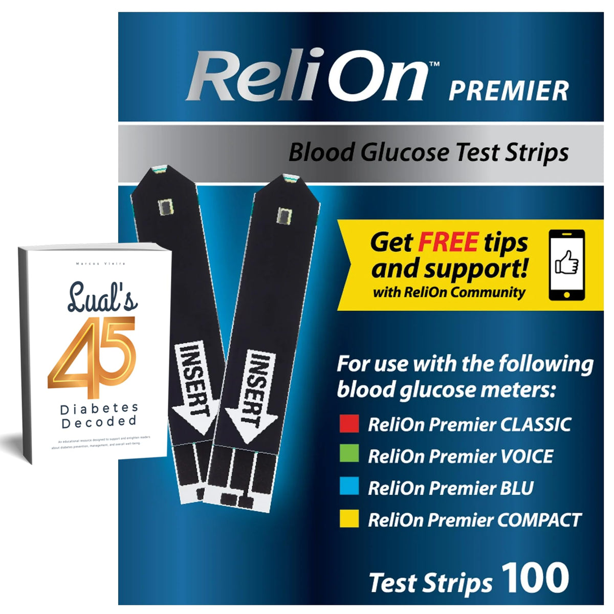 Blood Glucose Test Strips 100 ct V355