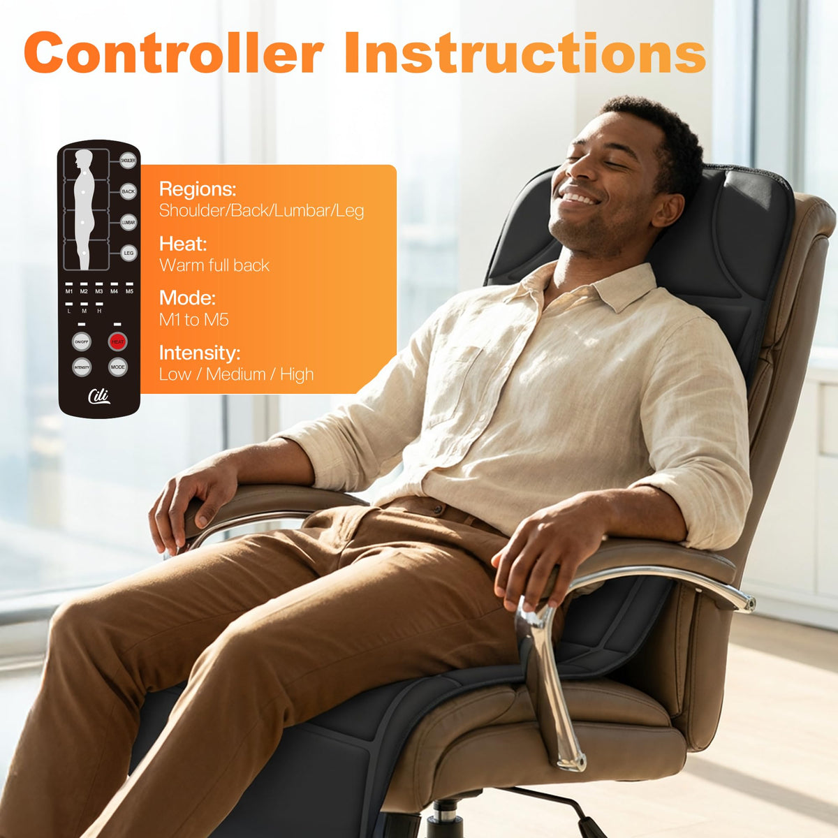 Full Body Massage Mat with Heat B8482