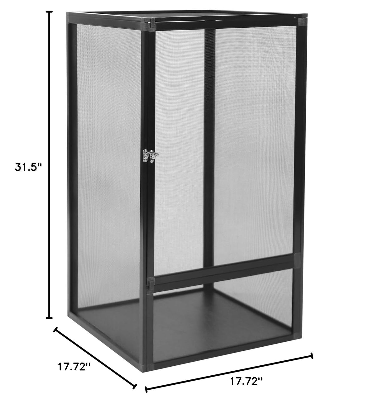 17.7x17.7x31.5 inch Aluminum Alloy Mesh Reptile Terrarium W932