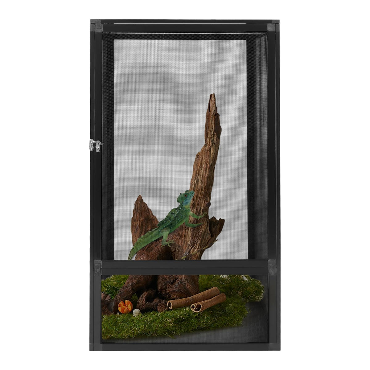 17.7x17.7x31.5 inch Aluminum Alloy Mesh Reptile Terrarium W932