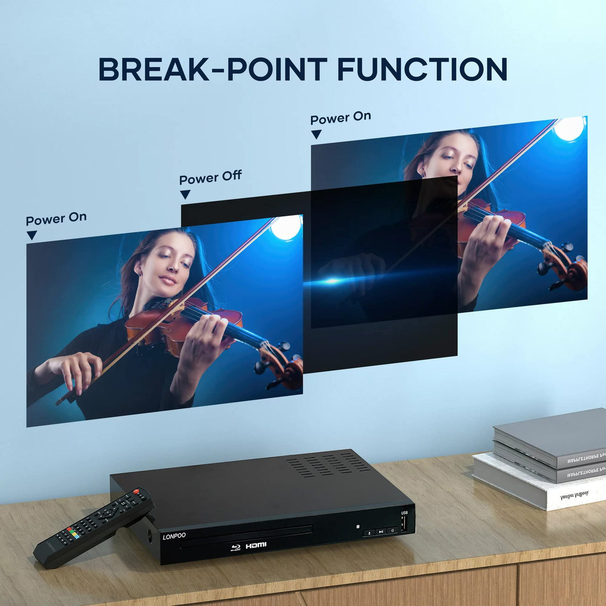 Full HD DVD Player HDMI with Dolby Digital TrueHD/DTS J43009