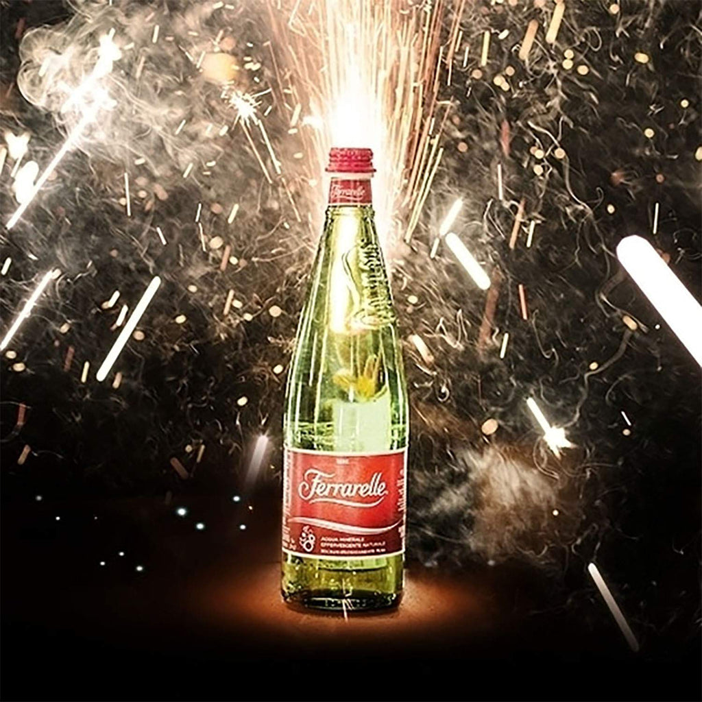 Sparkling Natural Mineral Water 750 mL 6 Glass Bottles V5576