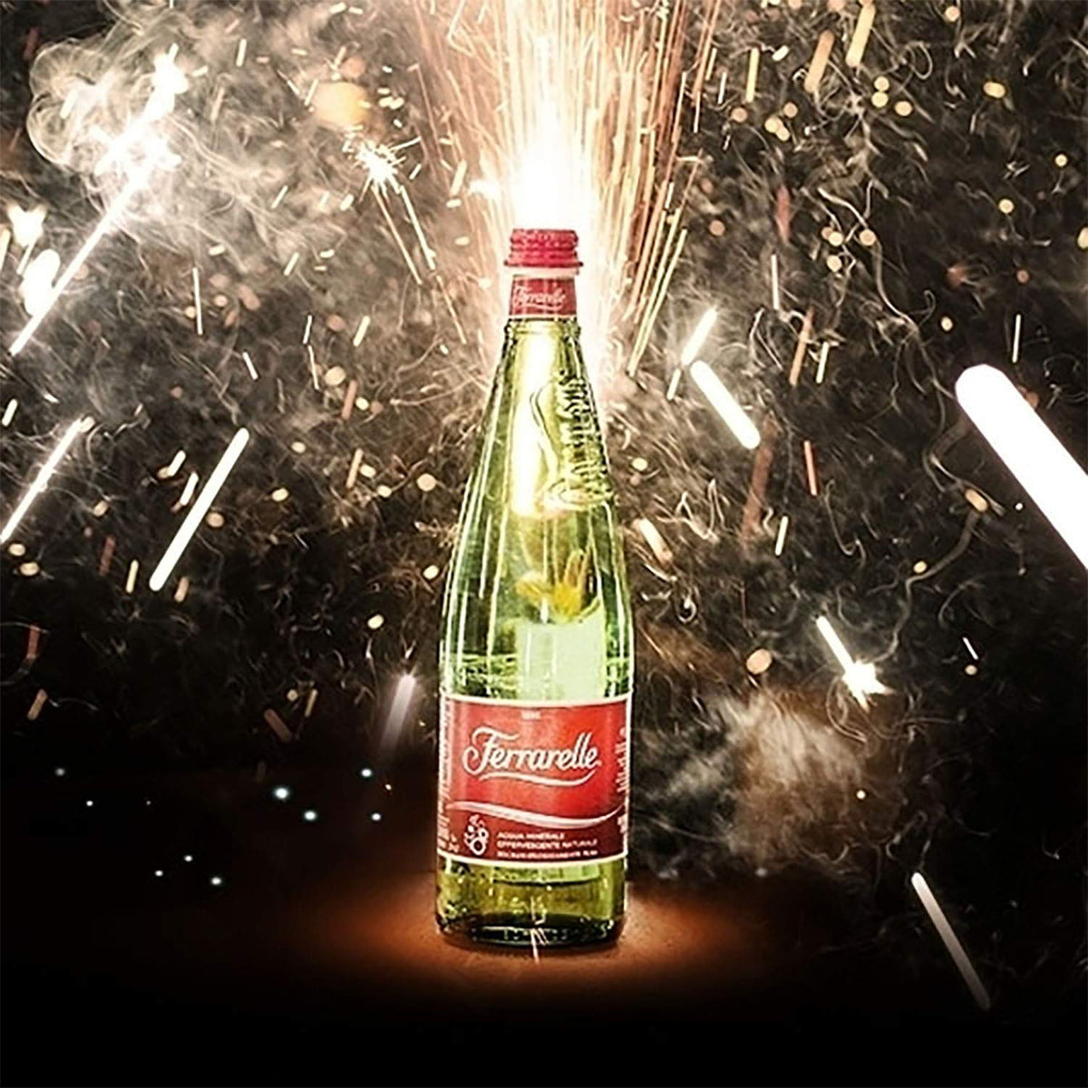 Sparkling Natural Mineral Water 750 mL 6 Glass Bottles V5576