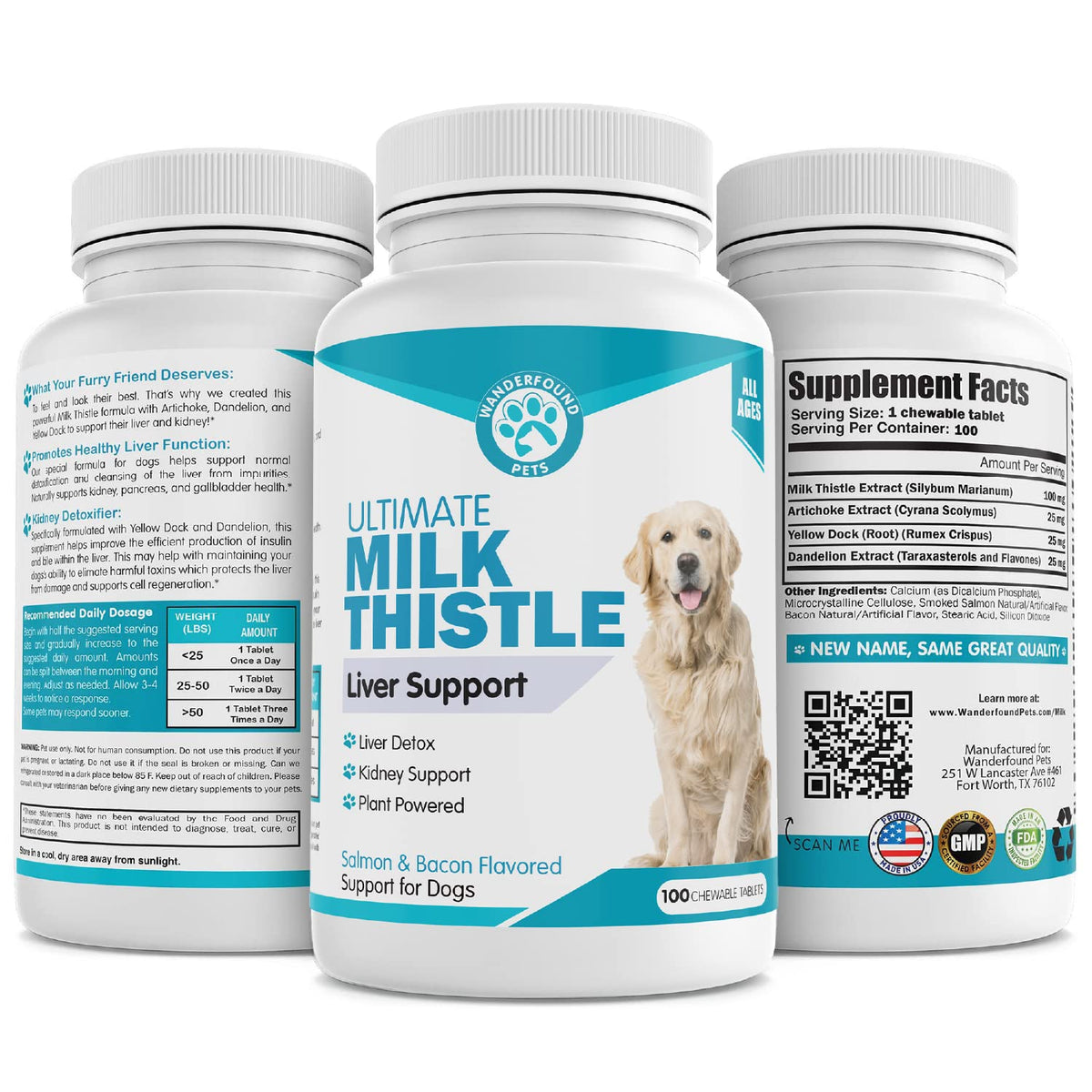 Milk Thistle for Dogs Chewable Tablets P257196