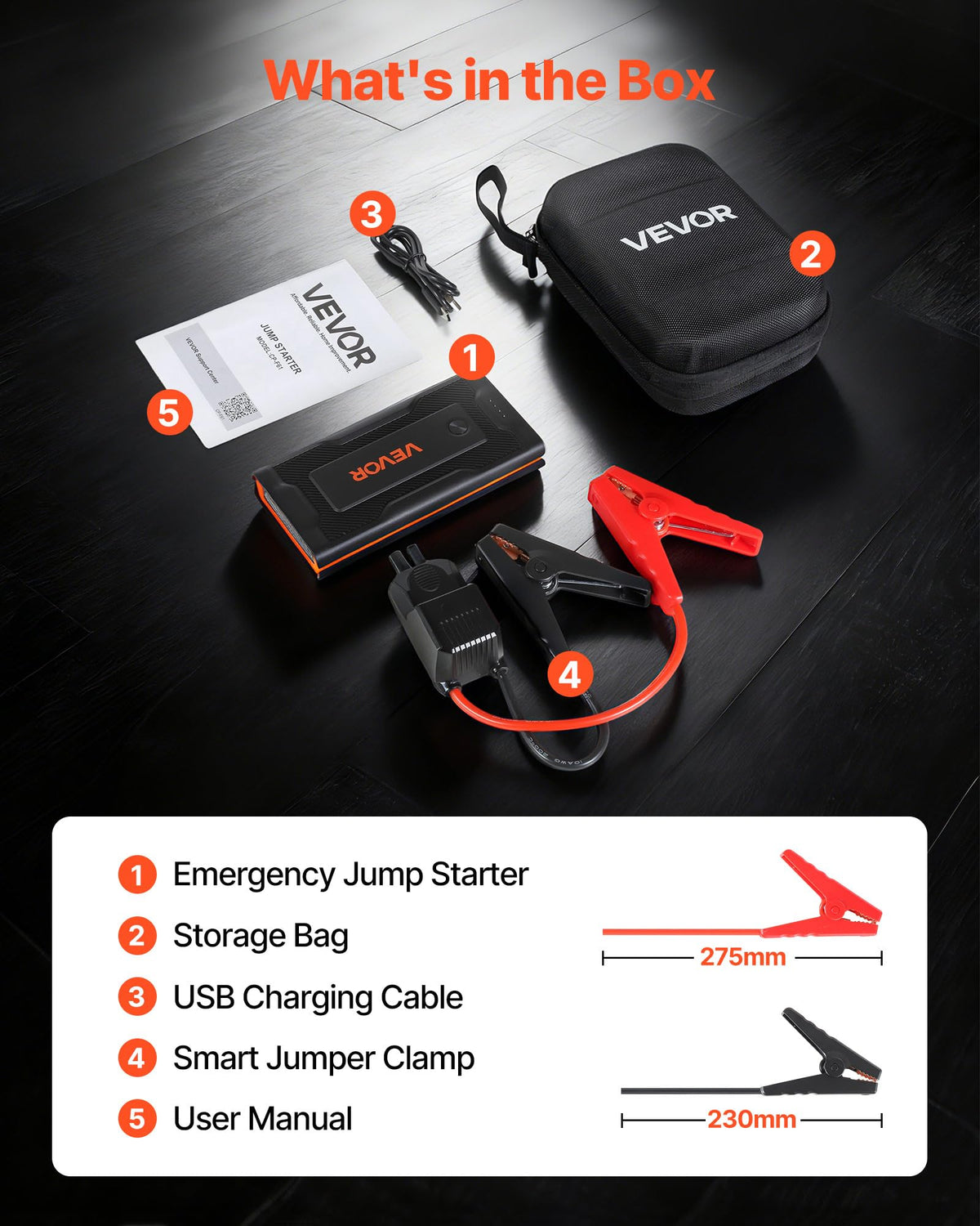 1000A Peak 12V Portable Lithium Jump Starter Z9513