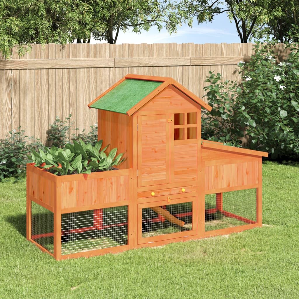 2-Tier Wooden Rabbit Hutch K87976
