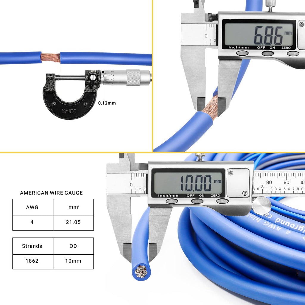 4 Gauge CCA Amplifier Wiring Kit with OFC RCA Cable E6607