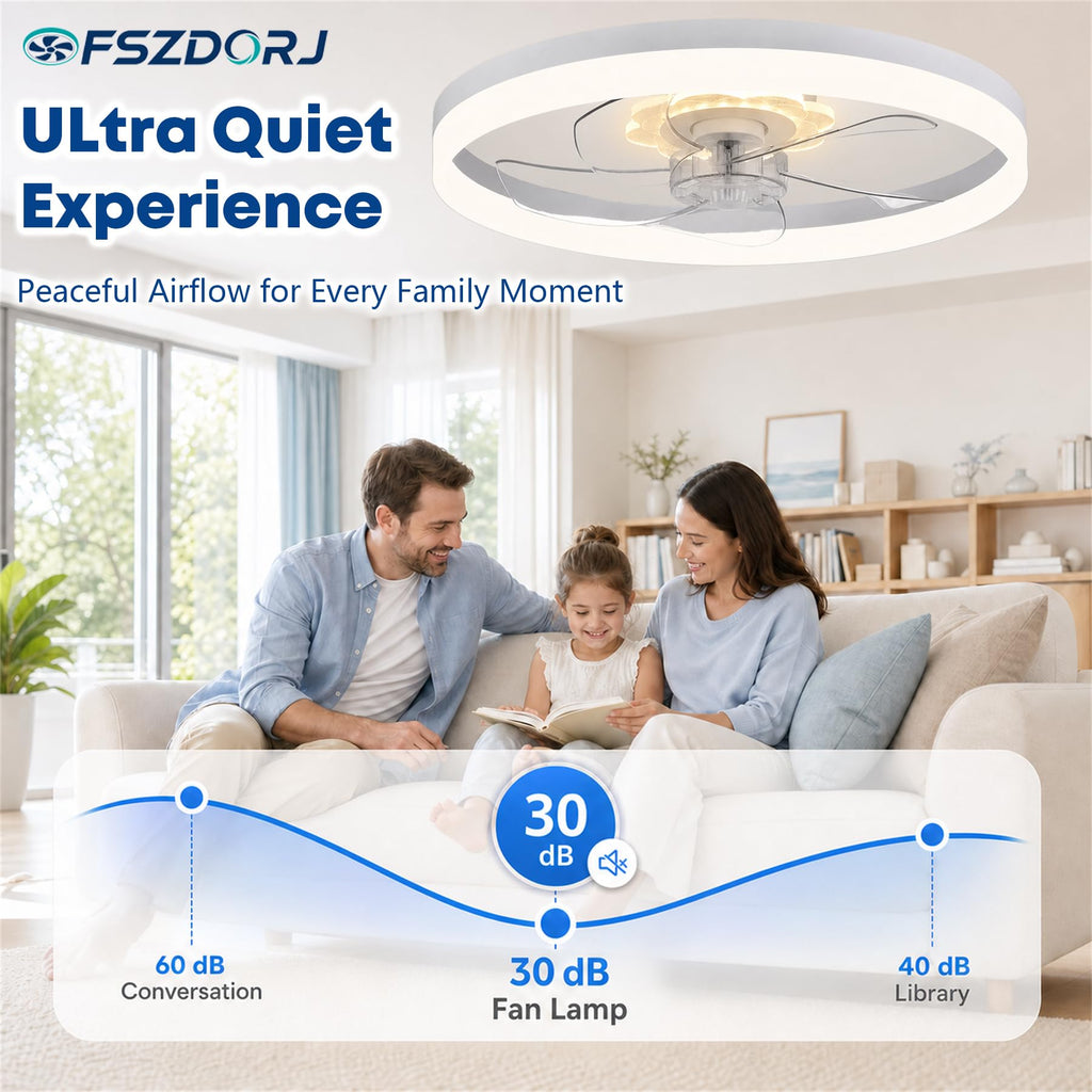 20'' Ceiling Fan with Light and Remote C377196