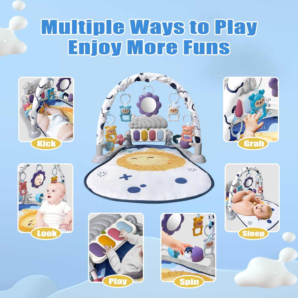 Baby Play Gym Mat with Music and Light T544