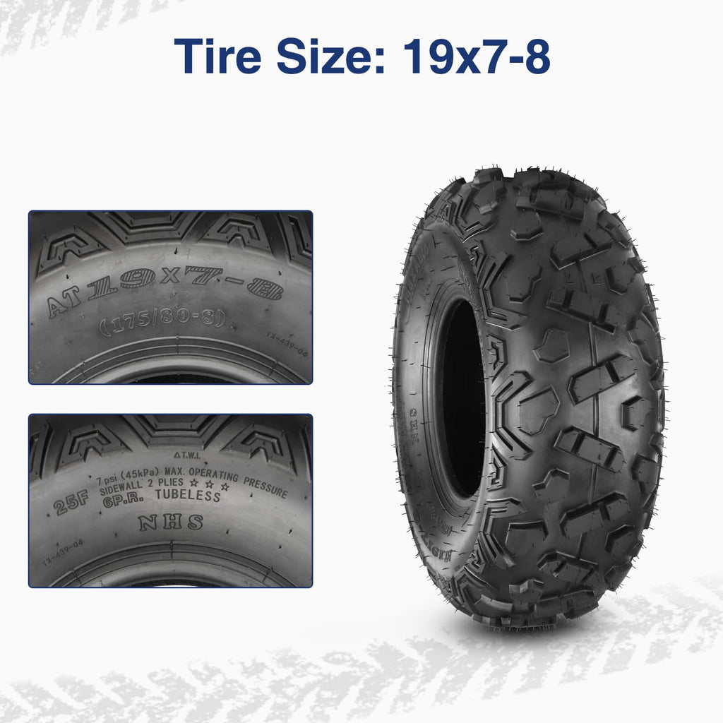 19x7-8 ATV Tires Set of 2 E9118