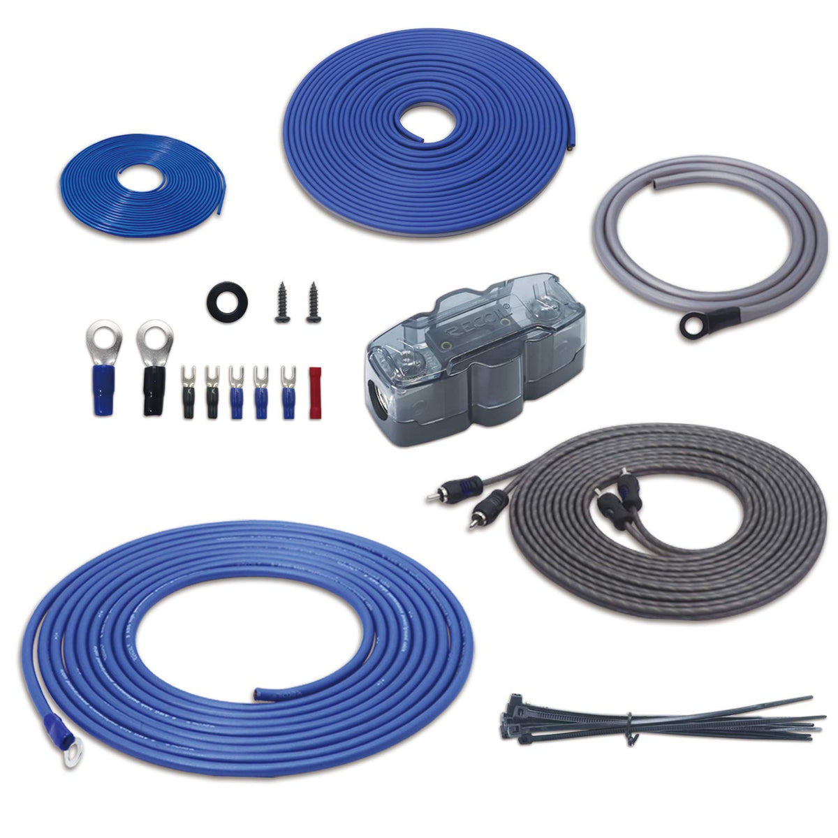 4 Gauge CCA Amplifier Wiring Kit with OFC RCA Cable E6607