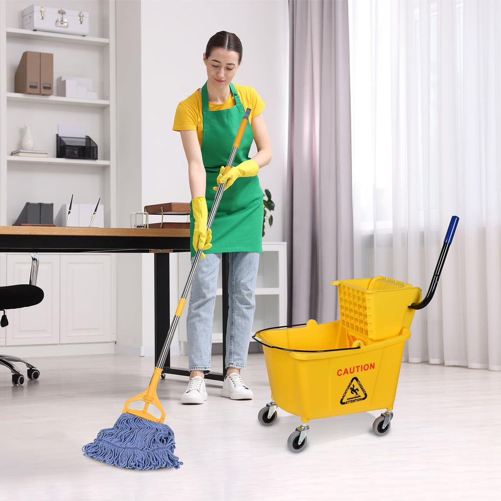 Commercial Mop Bucket on Wheels, 35-Quart Z29848