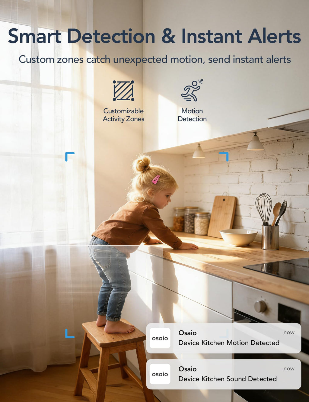 5Ghz WiFi Indoor Camera with 360°PTZ, 4 Pack H799