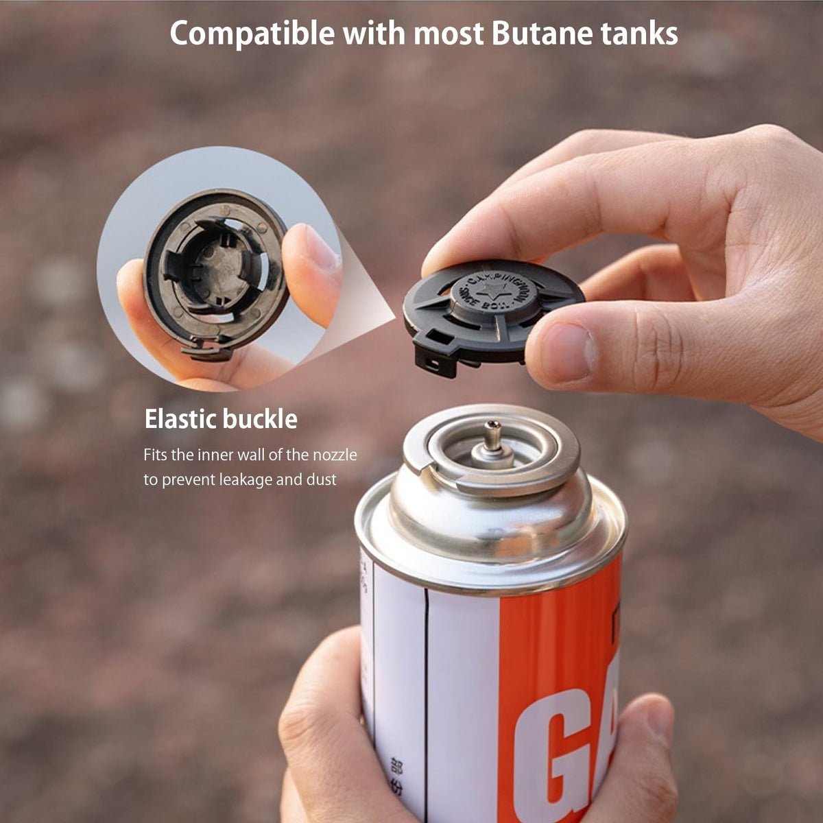 Butane Fuel Canister Protective Caps 4-Pack Y6518