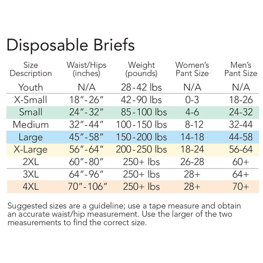 Large Adult Diapers with Tabs, 12 Ct V48820