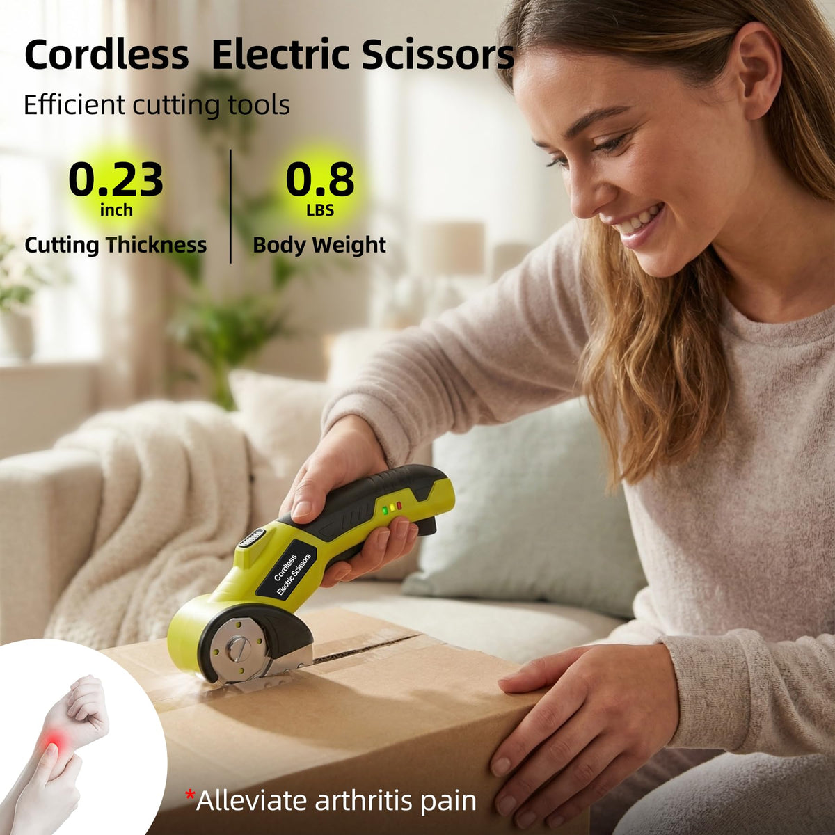 Cordless Electric Cutter with 2 Rotary Blades B24722