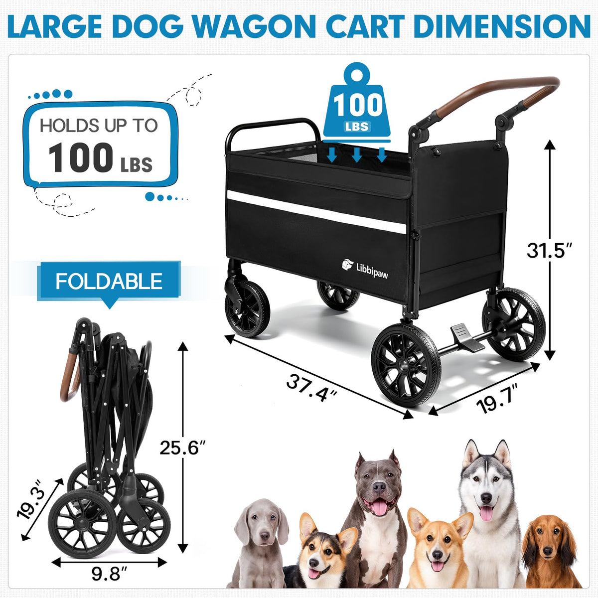 Foldable Dog Wagon Z969394