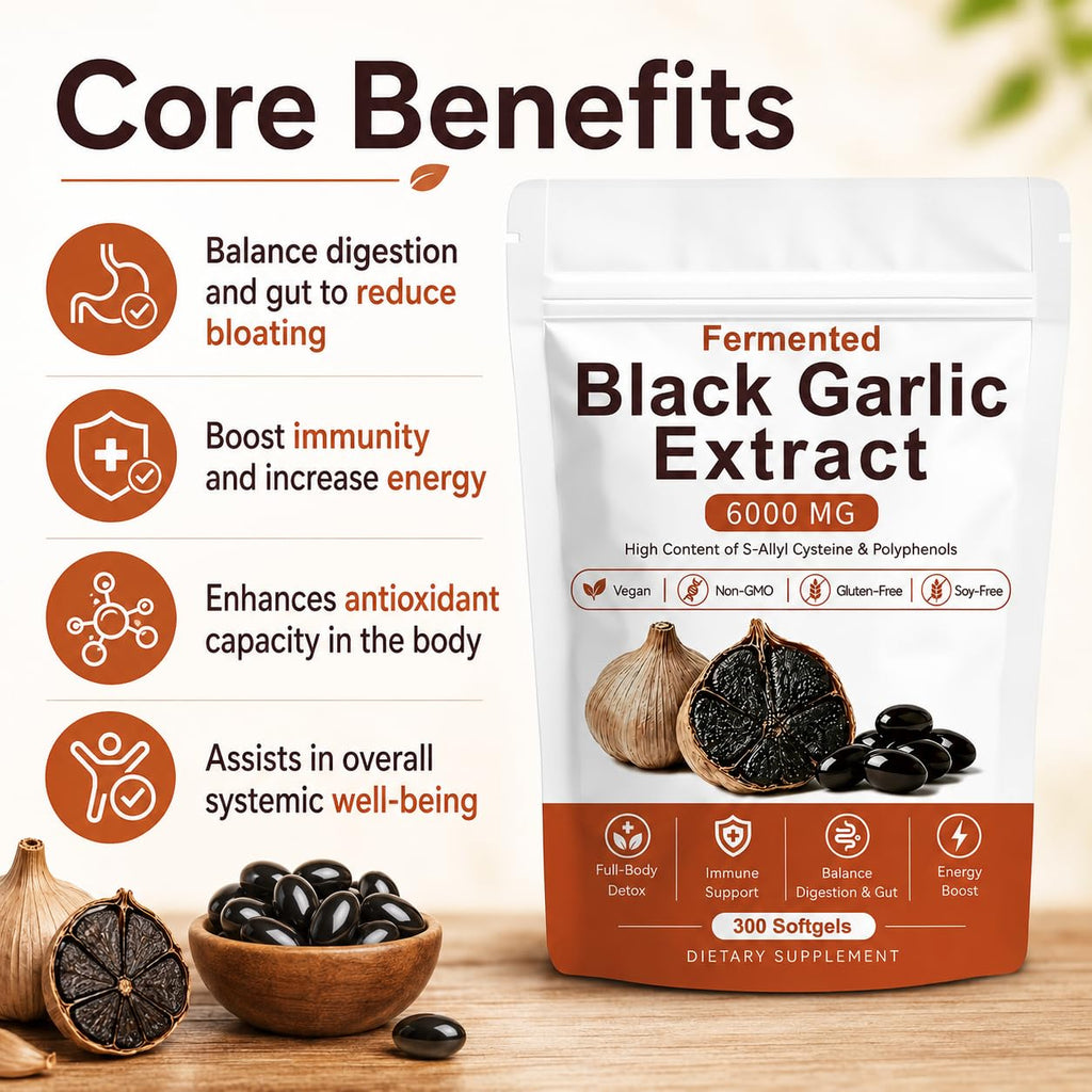 Black Garlic Extract 300 Softgels K4823