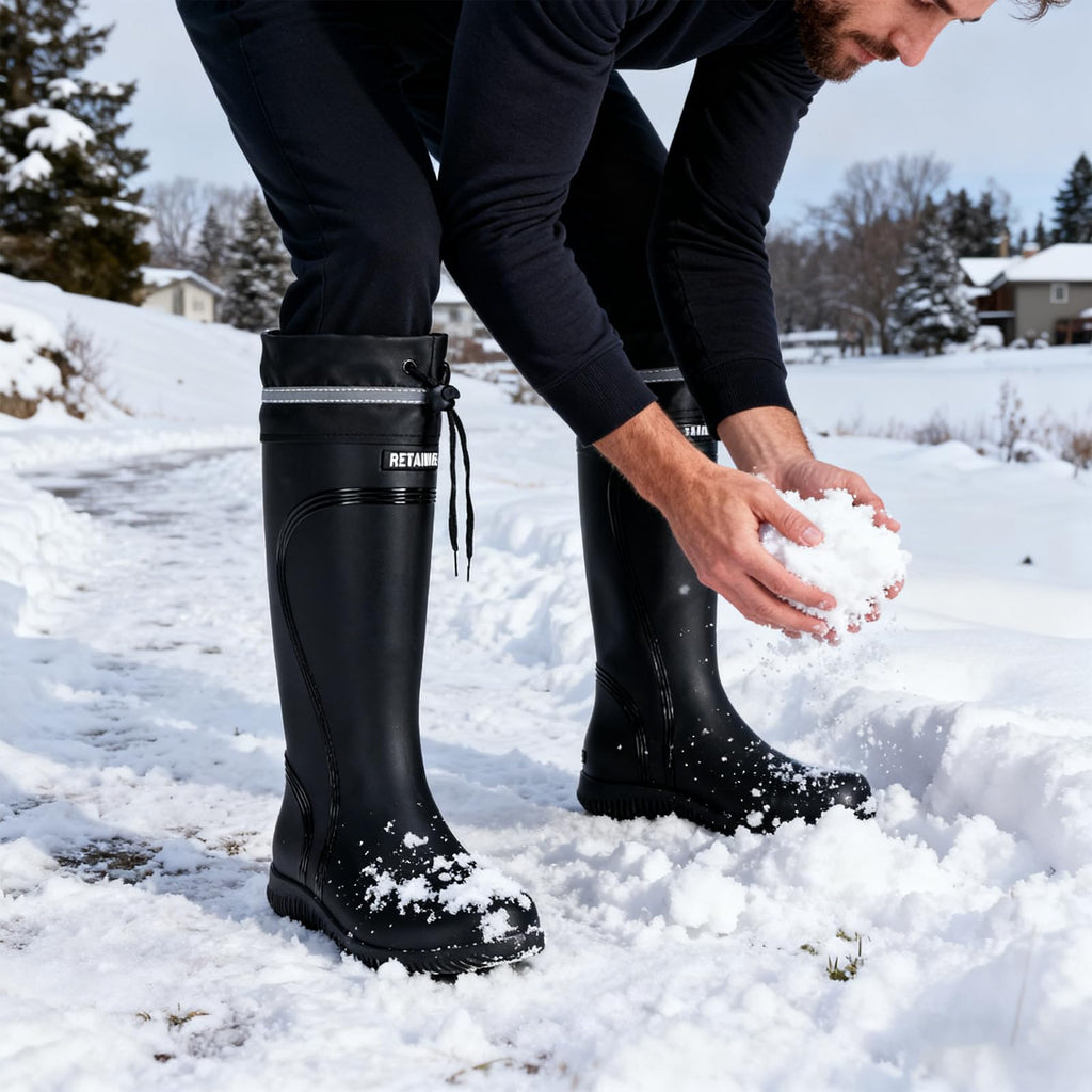 Waterproof Knee High Rubber Rain Boots B419177