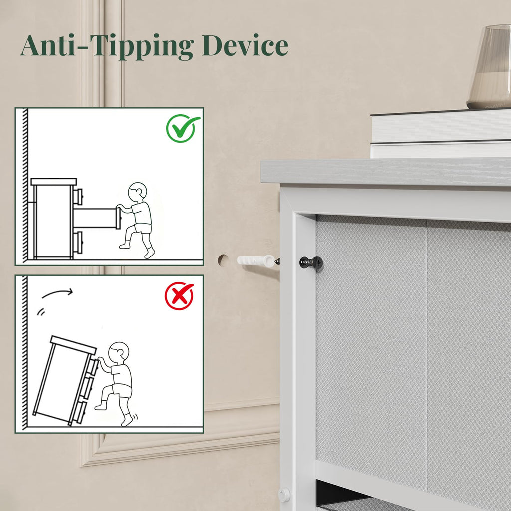Fabric 7 Drawer Dresser H327120
