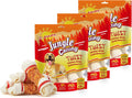 6.5" Chicken Wrapped Rawhide Knotted Bones, 2 lb (3 Packs) T6296