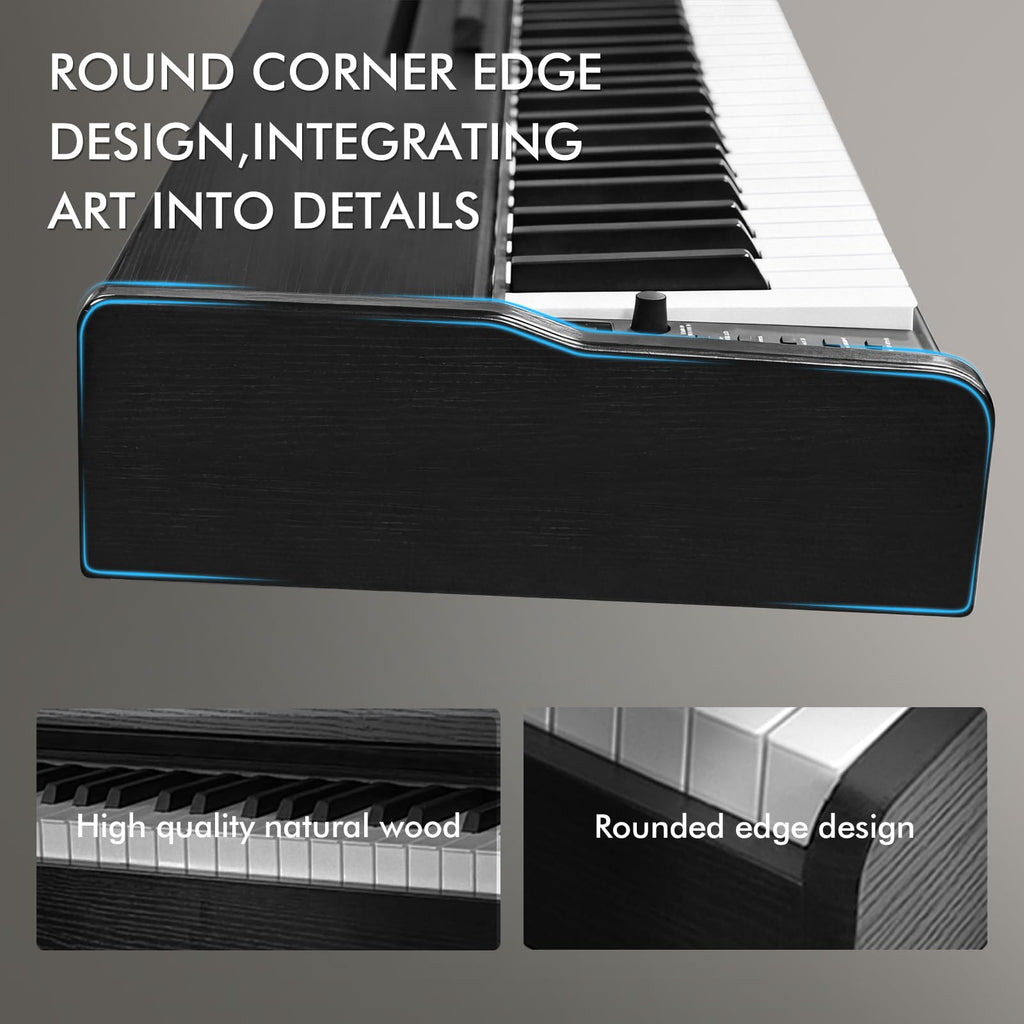 88 Key Weighted Hammer-Action Digital Piano with Stand E791