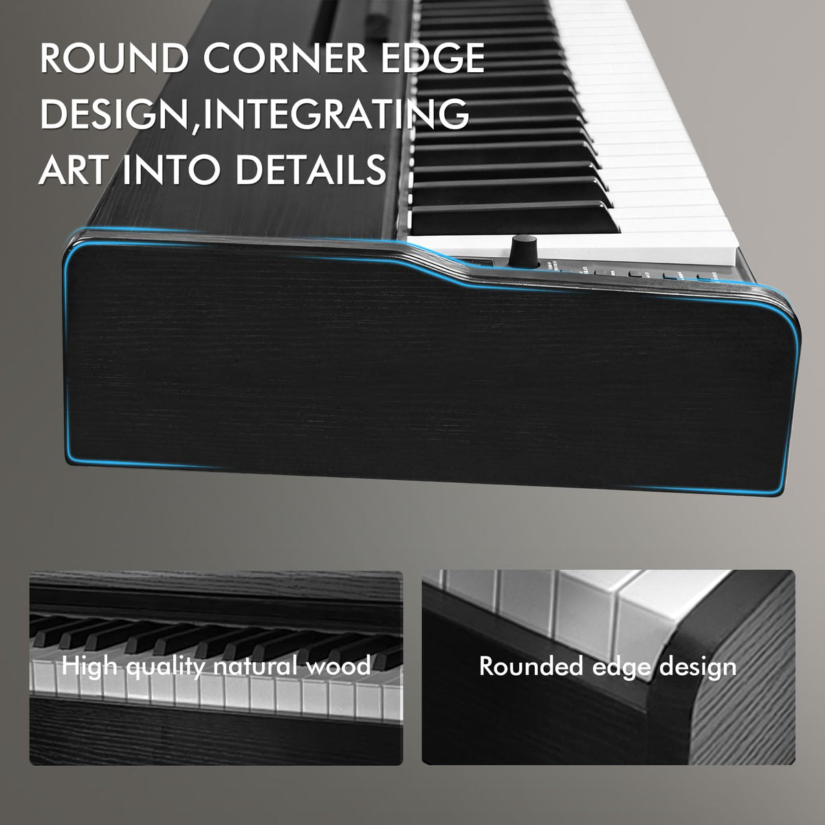 88 Key Weighted Hammer-Action Digital Piano with Stand E791