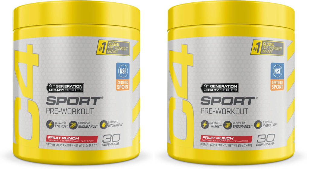 Fruit Punch Pre Workout Powder 30 Servings Pack of 2 R518455